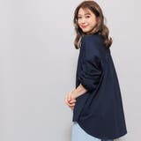 オーバーシャツ バックギャザー サイドスリット | mili an deni | 詳細画像14 