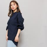 オーバーシャツ バックギャザー サイドスリット | mili an deni | 詳細画像15 