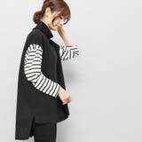 カシミヤタッチオーバーサイズタートルネックベスト サイドスリット ノースリーブ | mili an deni | 詳細画像6