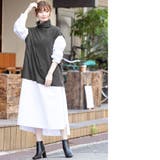 カシミヤタッチオーバーサイズタートルネックベスト サイドスリット ノースリーブ | mili an deni | 詳細画像16