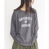 チャコール | カレッジプリントロンT カレッジロゴ プリント | mili an deni