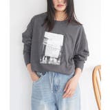 チャコール | フォトプリントロンT シティスケープ プリント | mili an deni