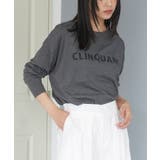 チャコール | フォントプリントT フレンチロゴ プリント | mili an deni