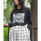 ブラック | シティスケープフォトロンT 前面プリント 風景 | mili an deni