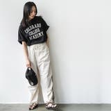 半袖カレッジプリントTシャツ プリント コットン | mili an deni | 詳細画像20 