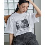 オフホワイト | 半袖 オーバーサイズ フォトプリントTシャツ | mili an deni