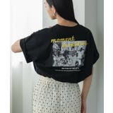 ブラック | Tシャツ レディース 半袖 | mili an deni