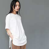 サイドスリット裾ラウンドTシャツ クルーネック 半袖 | mili an deni | 詳細画像7 