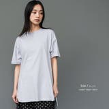 サイドスリット裾ラウンドTシャツ クルーネック 半袖 | mili an deni | 詳細画像9 