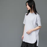 サイドスリット裾ラウンドTシャツ クルーネック 半袖 | mili an deni | 詳細画像10 