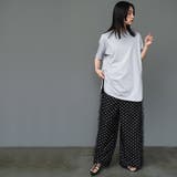 サイドスリット裾ラウンドTシャツ クルーネック 半袖 | mili an deni | 詳細画像11 