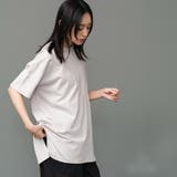 サイドスリット裾ラウンドTシャツ クルーネック 半袖 | mili an deni | 詳細画像16 