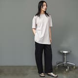 サイドスリット裾ラウンドTシャツ クルーネック 半袖 | mili an deni | 詳細画像17 