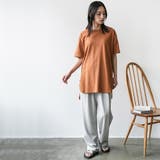 サイドスリット裾ラウンドTシャツ クルーネック 半袖 | mili an deni | 詳細画像26 