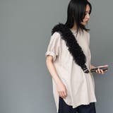 サイドスリット裾ラウンドTシャツ クルーネック 半袖 | mili an deni | 詳細画像28 