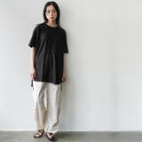 サイドスリット裾ラウンドTシャツ クルーネック 半袖 | mili an deni | 詳細画像32 