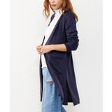 ミドル丈/ネイビー | ストレッチ ニット ロング | mili an deni