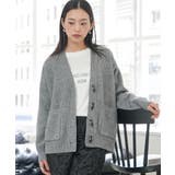 グレー | トグルニットカーディガン トップス ニット素材 | mili an deni