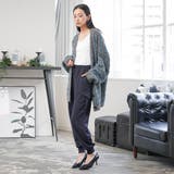 オーバーサイズボーダーニットカーディガン トップス ニット素材 | mili an deni | 詳細画像10 