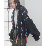 ブラック | カーディガン レディース ニットカーディガン | mili an deni