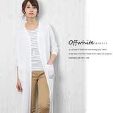 オフホワイト | マキシ丈 カーディガン レディース | mili an deni