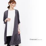 チャコール | UVドルマン5分袖ロングカーディガン レディース UV | mili an deni