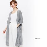 グレー | UVドルマン5分袖ロングカーディガン レディース UV | mili an deni
