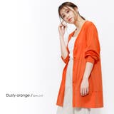 ダスティーオレンジ | UVバックスリットカーディガン レディース UV | mili an deni