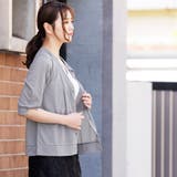 UVクルーネックカーディガン シアーサマーカーディガン 袖スリット | mili an deni | 詳細画像21