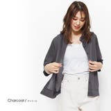 チャコール | UVクルーネックカーディガン シアーサマーカーディガン 袖スリット | mili an deni