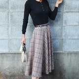 ピンクチェック | ベルト付き スカート レディース | Miniministore