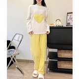 イエロー | ルームウェア上下セット フリースパジャマ | Miniministore