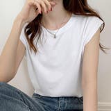 ホワイト | フレンチスリーブ Tシャツ白黒レディース | Miniministore