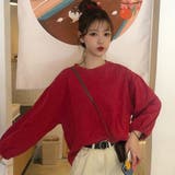 ワインレッド | 長袖Tシャツ ドロップショルダーtシャツ | ANGELCLOSET