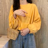 イエロー | 長袖Tシャツ ドロップショルダーtシャツ | ANGELCLOSET