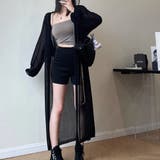 ブラック | サマーニットカーディガントッパー春夏薄手 | Miniministore