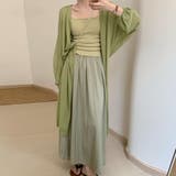 グリーン | サマーニットカーディガントッパー春夏薄手 | Miniministore