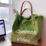 グリーン | フリンジ キャンバストートバッグ 大容量 | Miniministore