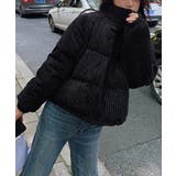 ブラック | コーデュロイ 中綿ジャケット ショート丈 | Miniministore