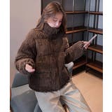 ブラウン | コーデュロイ 中綿ジャケット ショート丈 | Miniministore