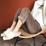 モカ | フリース パジャマ レディース あったか ルームウェア もこもこ パンツ 秋冬 | Miniministore