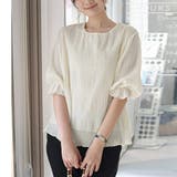 アイボリー | ブラウス レディース プリーツブラウス夏 | Miniministore