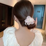 ピンク | シュシュ レディースお花ヘアアクセサリー | Miniministore