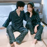 ブルーグリーン | ペアパジャマ ルームウェア セット韓国風 | Miniministore
