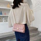 ピンク | スクエア 斜め掛けかばん レザー調 | SUNSHINE CLOSET
