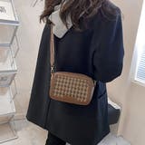 ブラウン*チェック柄 | ミニ ショルダーバッグ レトロ風バッグ | Miniministore