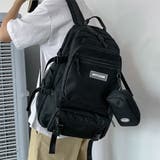ブラック | リュックサック 男女兼用 ポーチ付き通学 | Miniministore