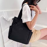 ブラック | トートバッグ 肩掛け シンプル 大容量 | Miniministore