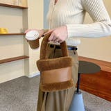 ブラウン | ファーバケツバッグ エコファーバッグ秋冬 | Miniministore