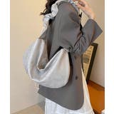 シルバー | ギャザーバッグ レディース トートバッグ | Miniministore